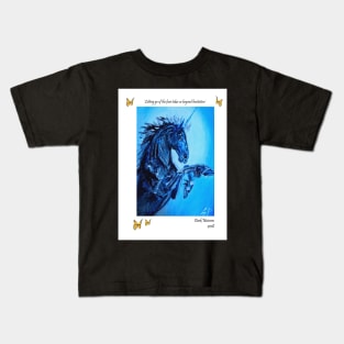 dark unicorn Kids T-Shirt